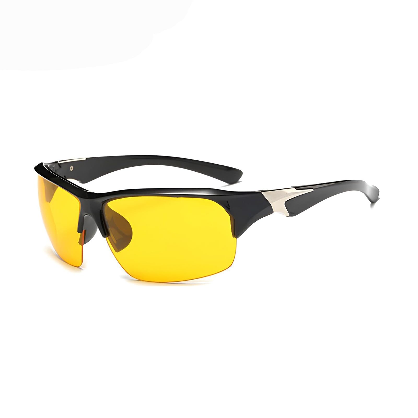 SagaSave Cycling Glasses, Stylish UV400 Outdoor Sports Protection Goggles Sunglasses for Man and Woman (Yellow) — image 1