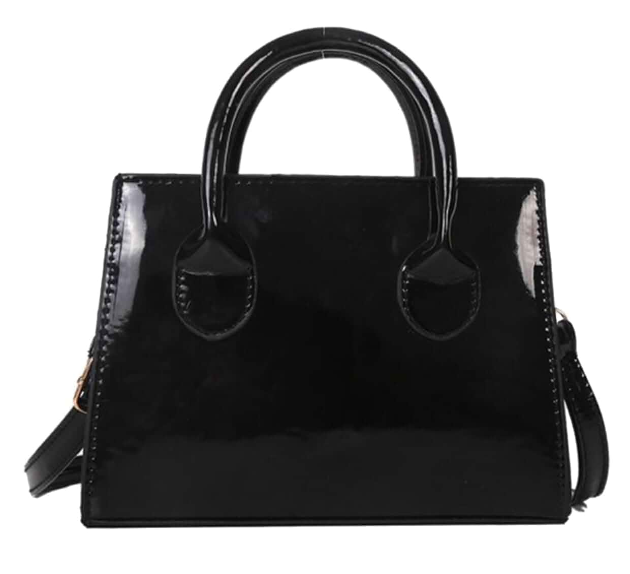 Brymthy Patent Leather Handbag Shinny Clutch Purse Mini Shoulder Bag Evening Purse for Women