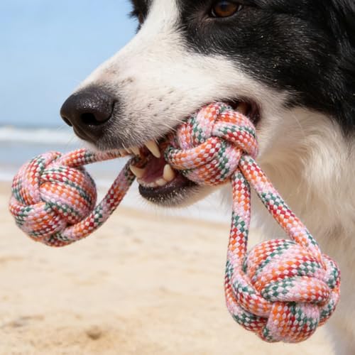Kauspielzeug für Hunde, langlebige und strapazierfähige Tierartikel zum Zahnen | Zahnreinigungsspielzeug für kleine Hunde - für Spiele zu Hause und im Freien, Stressabbau,