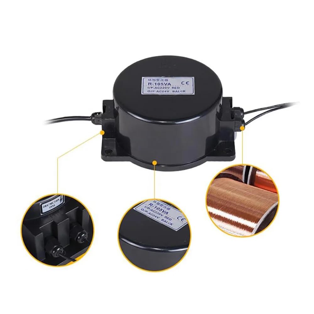 Toplionace - Regulador de convertidor de tensión de transformador impermeable (220 V a CC, 12 V, 24 V, 60 W, 12 V)