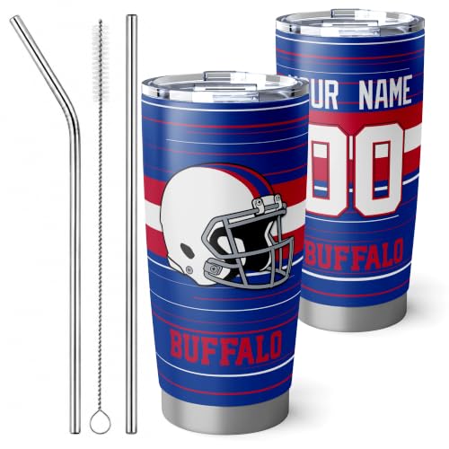 Image of Buffalo Tumbler 20oz Travel Mug Gifts Custom Name Number