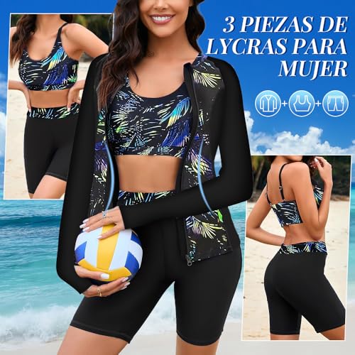Catálogo para Comprar On-line Ropa de Ropa de natación con protección solar para Mujer los mejores 10. 24 Imagen adicional