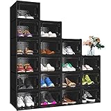 TAMAÑO DE LA CAJA DE ZAPATOS- ¡Por favor, compruebe su tamaño! Los organizadores de zapatos YITAHOME vienen en filas de 18 cajas. Cada caja es 35 x 24,8 x 18.5cm.