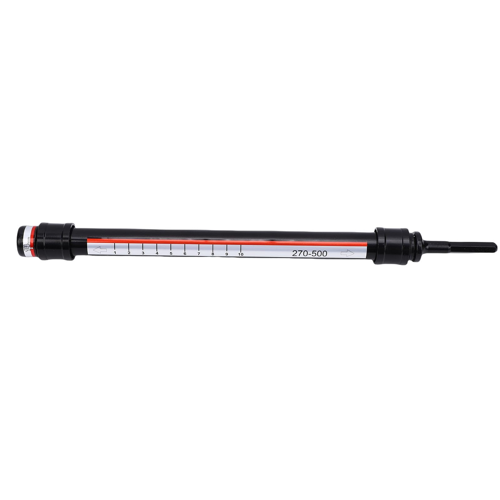 Juego de Llaves de Impacto, Kit de Llaves de Vaso con Vástago Hexagonal, Adaptador de Taladro con Telescópico de 270-500 Mm para Nivelación de Techos, Construcción y Mantenimiento del Hogar