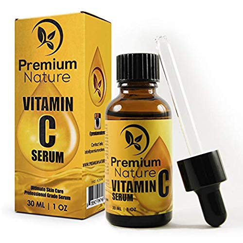 Vitamin C Serum Atni Aging Supplement - 4 oz Super Strength 20% with Hyaluronic Acid for Skin - Hydrating Wrinkle Repair - Removes Dark Circles fades Age Spots All Organic Premium Nature