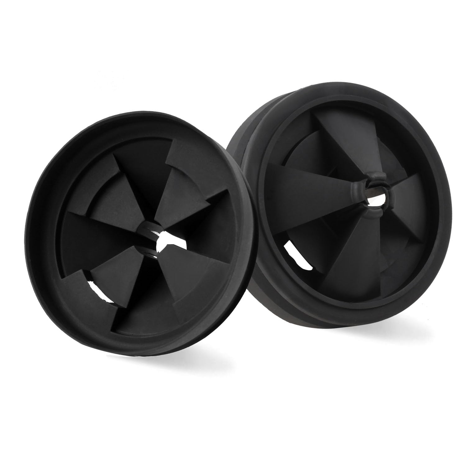 3 3/8" Garbage Disposal Splash Guard, QCB-AM Sink Baffle Replacement Parts for InSinkErator Evolution Series, Upgraded EPDM Rubber Drain Insert Removable Quiet Collar Drain Plugs(2 PCS)