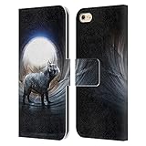 Sistema de cierre magnético Head Case Designs Licenciado Oficialmente Klaudia Senator Perdido Bulldog Francés Carcasa de Cuero Tipo Libro Compatible con Apple iPhone 6 / iPhone 6s