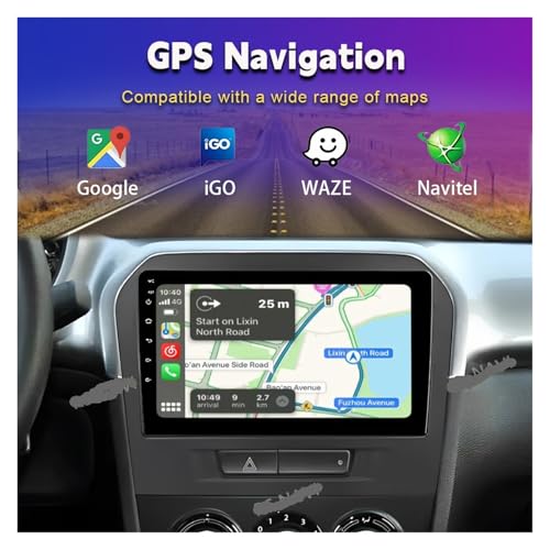 Autoradio multimédia Android Vitara 2017-2020 avec CarPlay intégré et écran 2K 15 pouces 4G