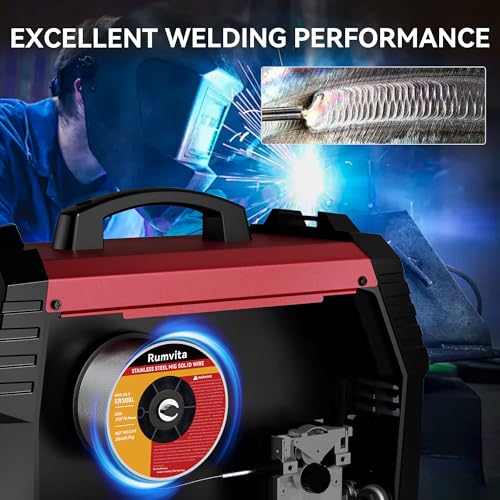 Stainless Steel MIG Welding Wire ER308L .035-Diameter - 2 Pound Spool,Low Splatter MIG Wire Compatible With All MIG Welder by Rumvita - Image 2