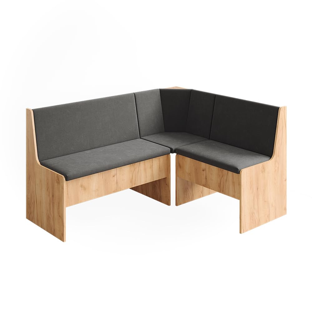 Vicco Esszimmer-Eckbank Ramon, Goldkraft Eiche, 150 x 51 cm mit Stauraum, mit Stauraum unter der Sitzfläche für zusätzlichen Platz