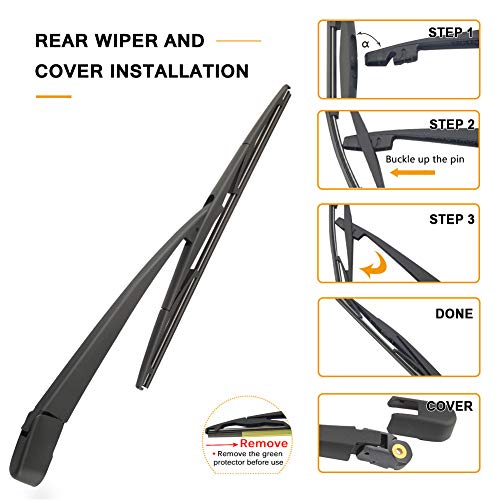 Autoboo Replacement For Honda Odyssey Rear Wiper Arm Blade 2011 2012 2013 2014 2015 2016 2017-Original Factory Quality #TOP4