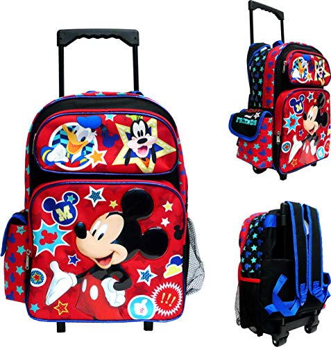 Disney Mickey Mouse Large Rolling Backpack 16