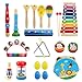 LEADSTAR Juguetes de Instrumentos Musicales, Juguetes Músicales de Percusion para Bebes, Instrumentos Musicales Infantil, Juguetes de Educación Temprana con Mochila de Almacenamiento