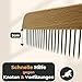 Grünschloss Hundekamm Unterwolle & Holz Katzenkamm Langhaar (3cm lange Zinken) - Entfilzungskamm für Hunde Unterwolle Rechenkamm (Made in Germany) - Knoten & Verfilzungen effektiv entfernen