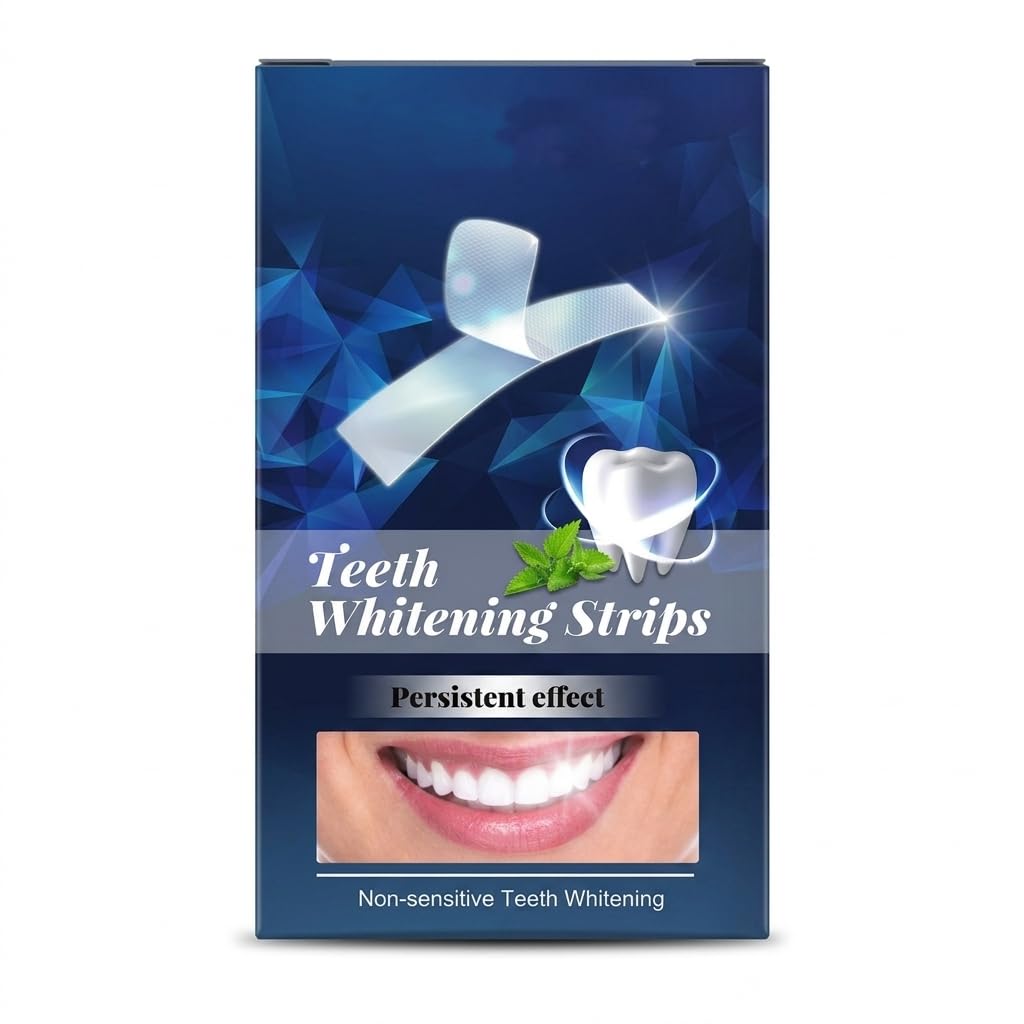 DREAMZHUB'S Teeth Whitening Strips — Non-Sensitive Formula | Fast-Acting Whitening, Desensitising & Remineralising | Persistent Results | 7 Strips Per Pack | Safe for Sensitive Teeth | Enamel-Safe, Dentist-Inspired Formula-image-7