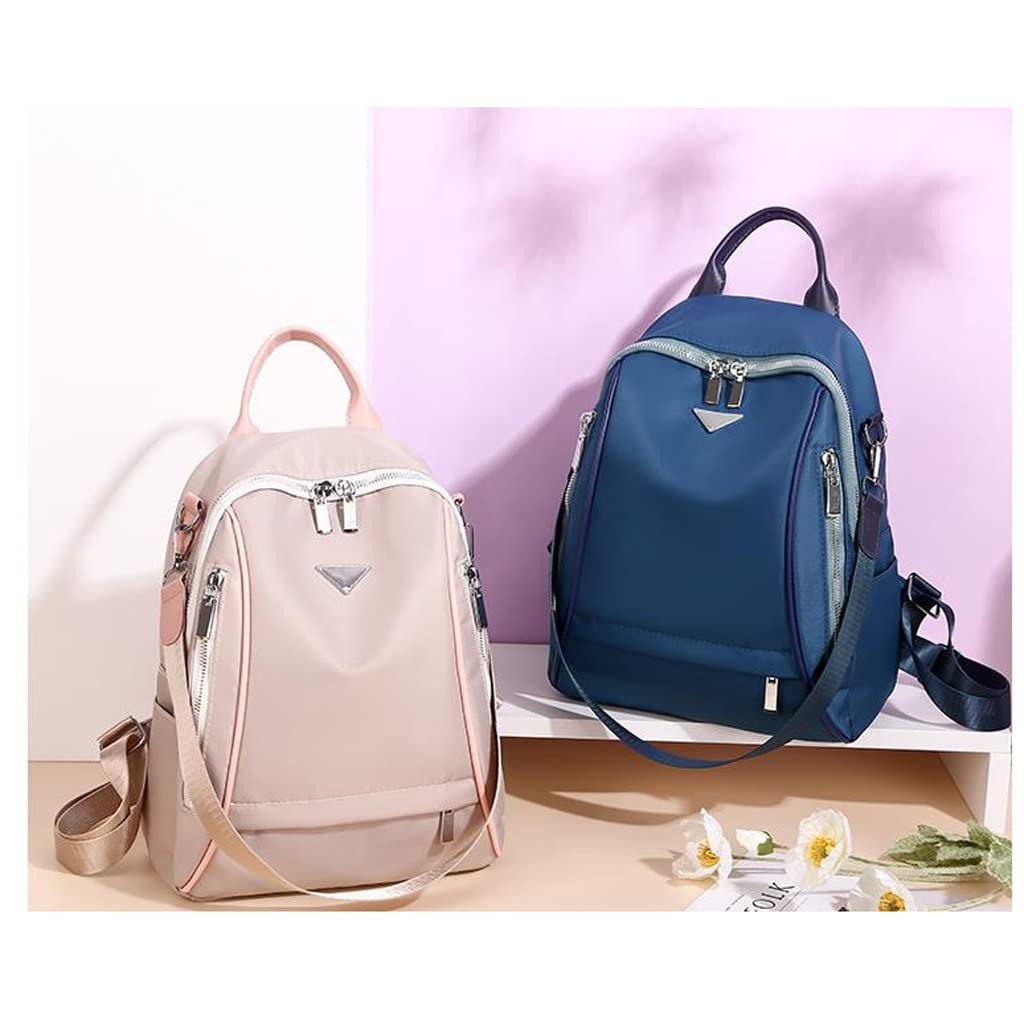 Mochila for Mujer, Mochila de Tela Oxford a la Moda Que combina con Todo, Mochila de Viaje de Doble Uso for Mujer, Mochila pequeña (Color : Pink)