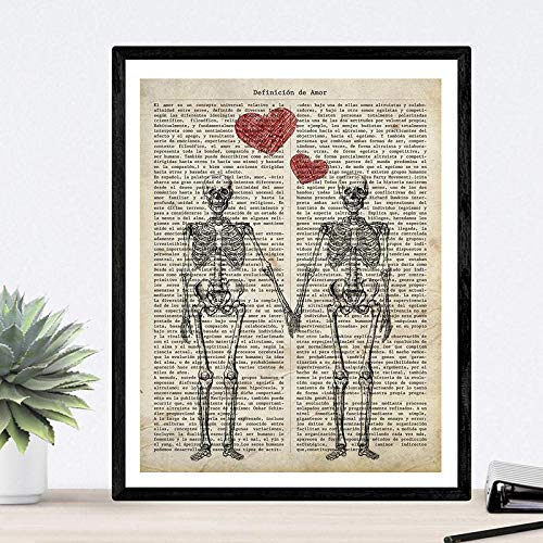 Nacnic Stampa Artistica Vintage, Collage Sfondo