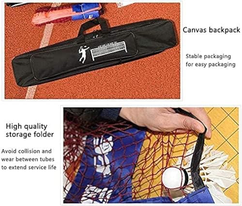 Juego de bádminton con Red, Red de bádminton para jardín al Aire Libre, Red de Tenis portátil, Red de Voleibol Ajustable, Red Profesional