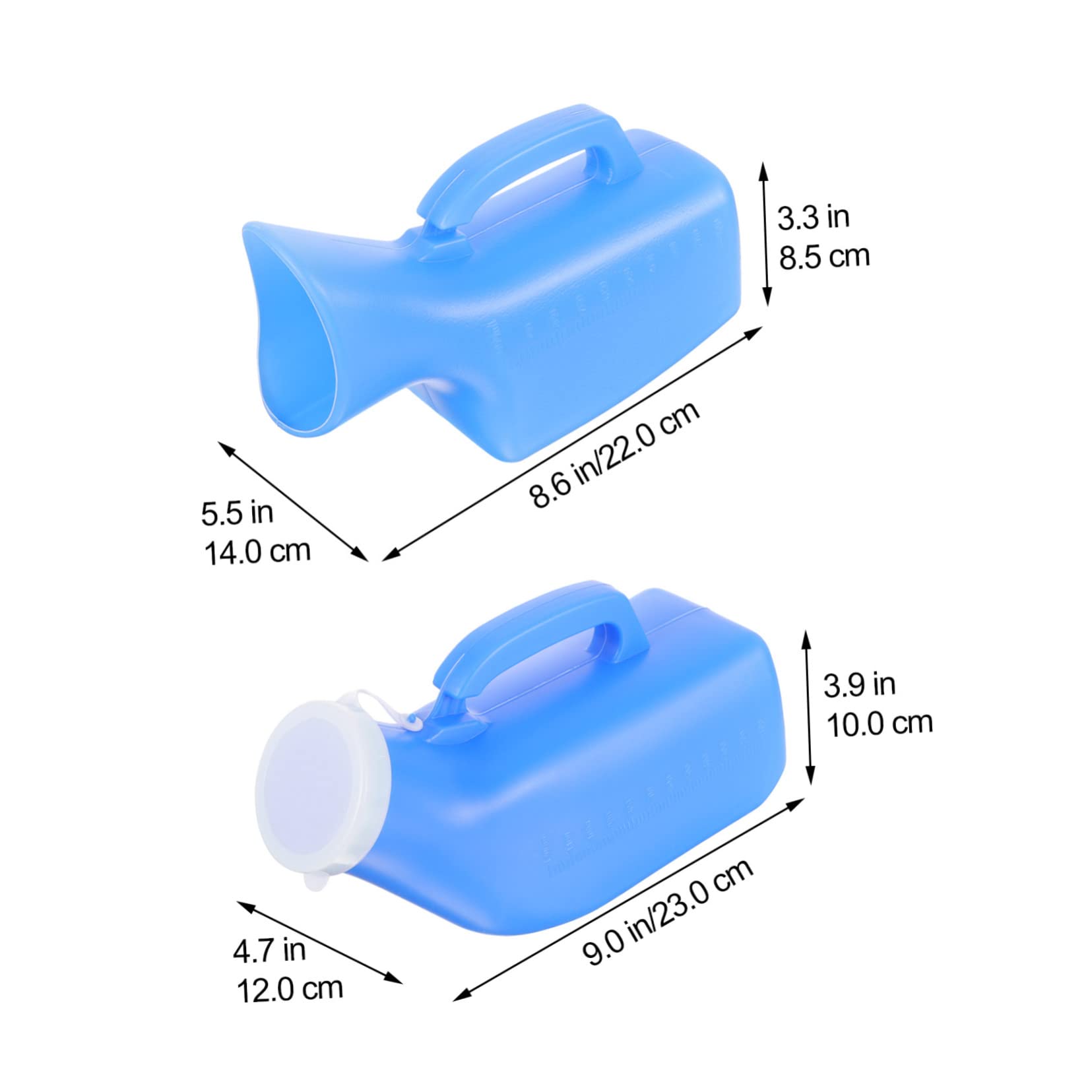 HAPINARY Reusable Urine Container Thickened Material Portable Elderly Urinal for Home Travel