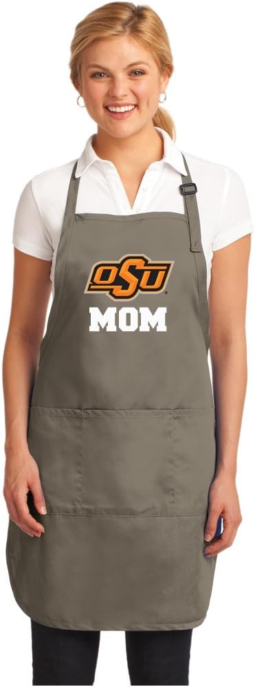 Broad Bay Deluxe Oklahoma State Mom Apron Official OSU Cowboys Mom Logo Aprons