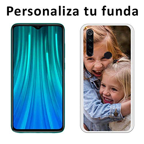 Mookase Funda Carcasa Gel Personalizada para Xiaomi Redmi Note 8 con tu Foto, Dibujo o Texto
