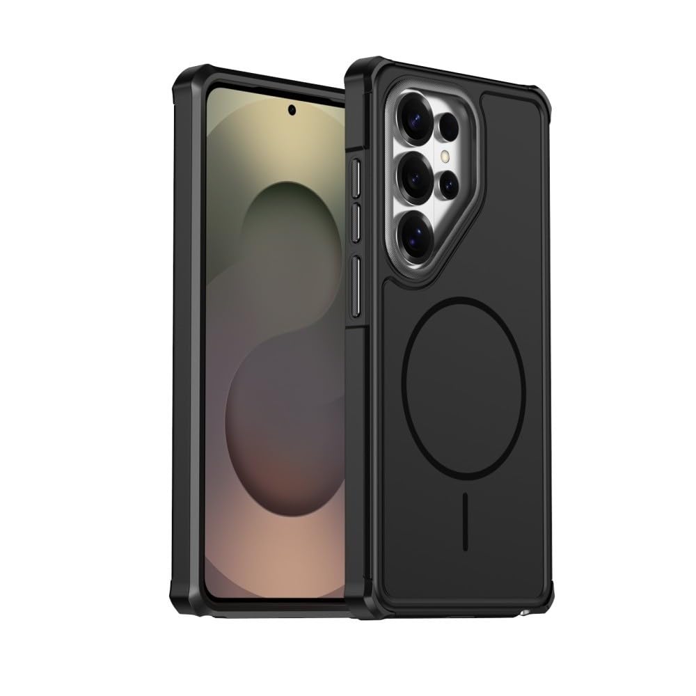 Coque iPhone 15 Pro Max silicone noir magnétique antichoc - 8