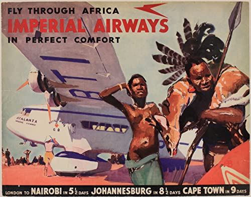 Poster Imperial Airways pour transformer votre bureau en cabinet d'art rétro