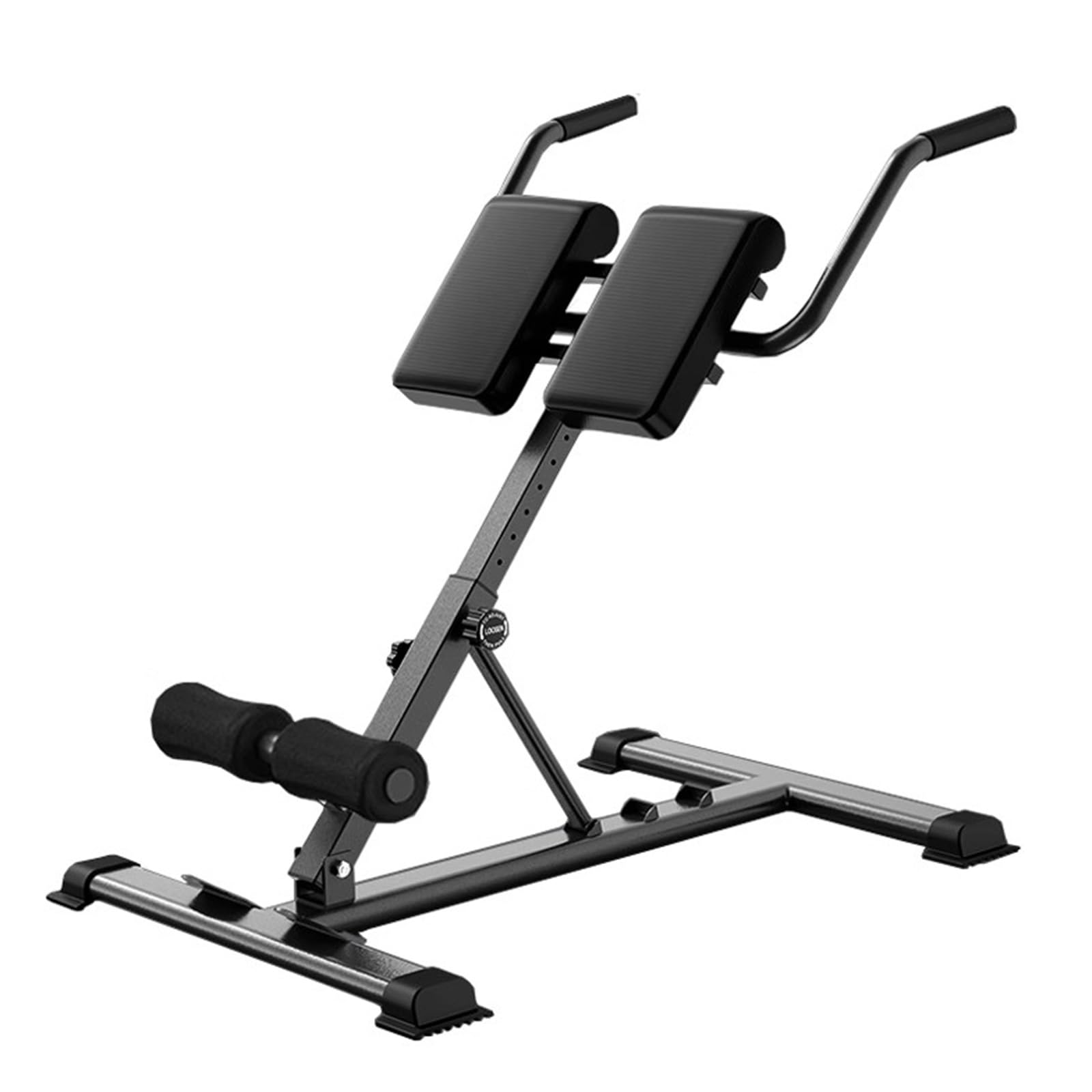 Silla Romana de hiperextensión: Banco de extensión de Espalda Resistente para Fortalecer la Zona Lumbar, los flancos y los Abdominales, Ideal para Entrenamientos en el Gimnasio en casa.