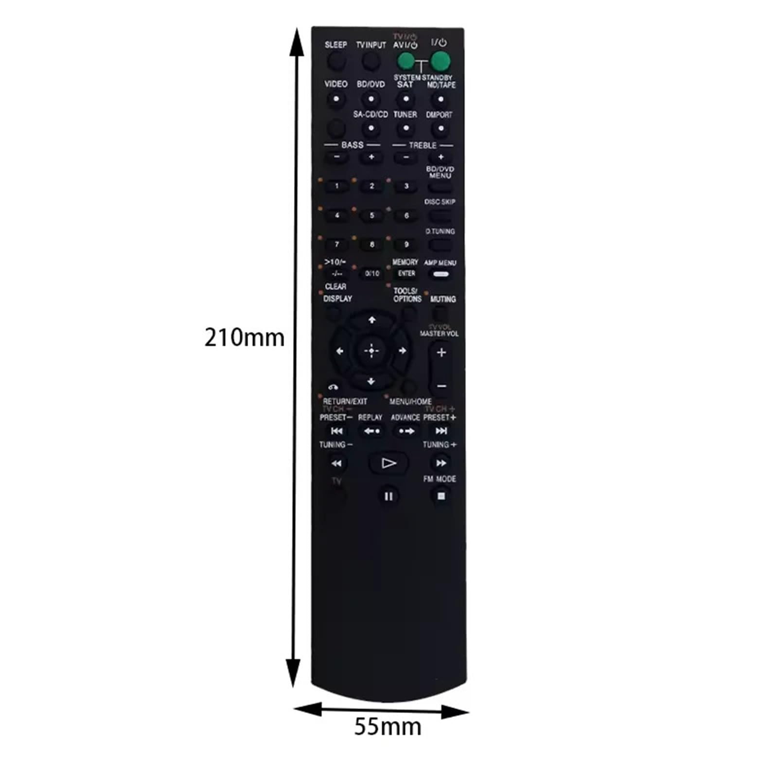 RM-AAU055 è adatto per accessori per telecomando TV STR-DH100 STRDH100 RM-AAU025 RM-AAU001 STR-DE598 STR-K675 RM-AAU002