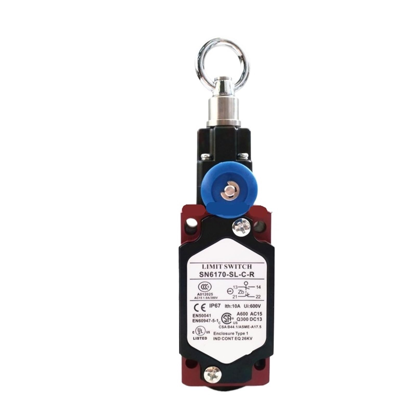CXFCIHFT 1pcs Pull rope switch SN2170/SN4170/SN6170-SL-C-R switch pull wire travel switch(SN6170-SL-C)
