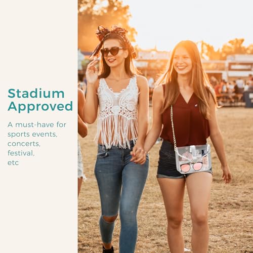 ProCase Cute Clear Purse Stadium Approved for Women Ladies2