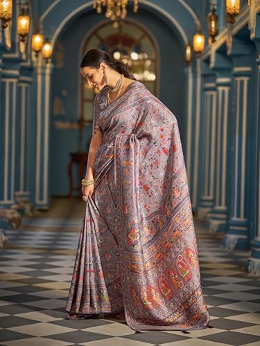 Image of SWORNOF Womens Kanjivaram Banarasi Silk Saree Kanchipuram Patola saree