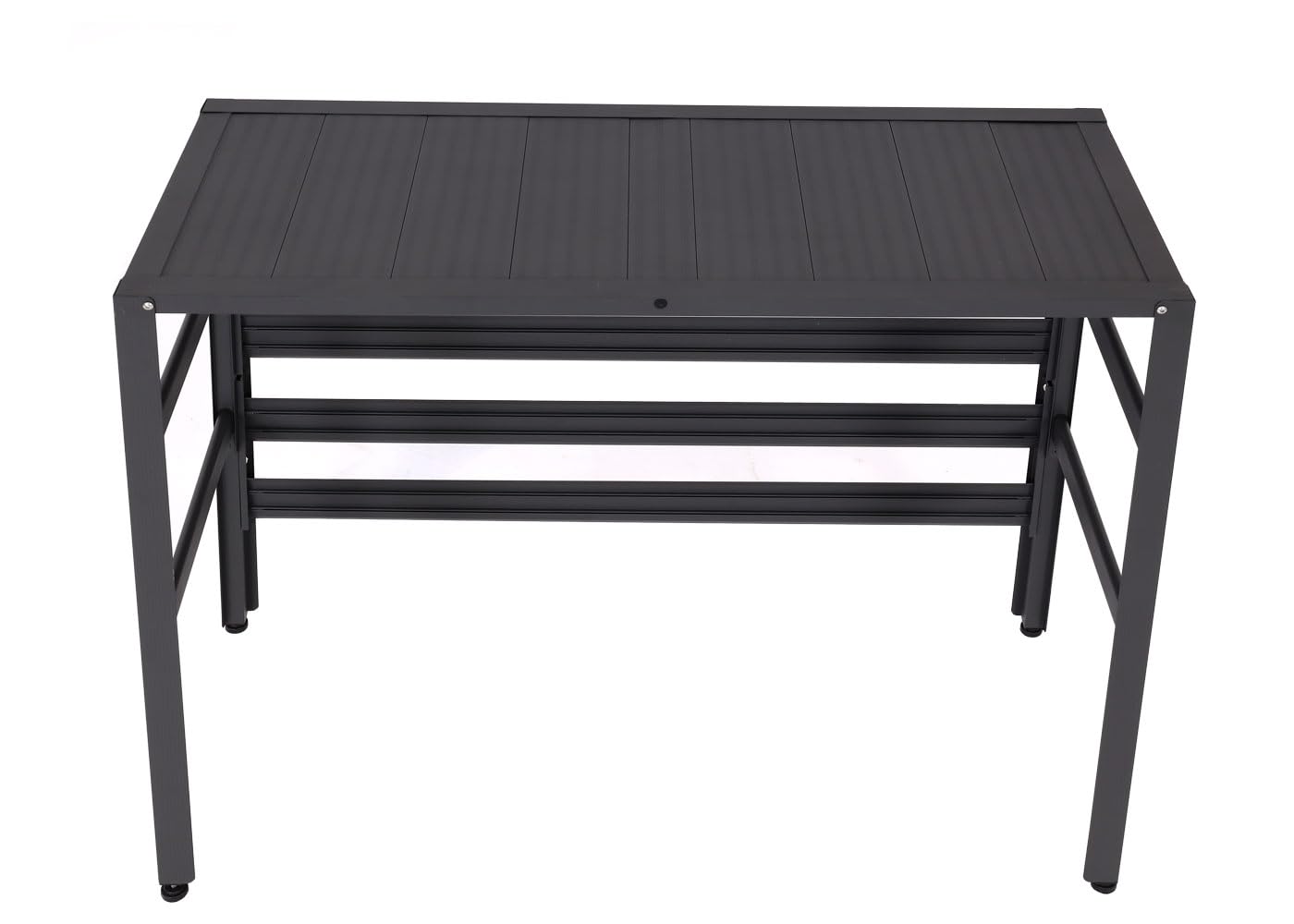 Mendler Alu Verkleidung für Klimaanlage/Wärmepumpe HWC-K59, Abdeckung Schutzgitter Pflanzenregal, Metall 73x90x38cm - grau