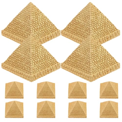 Toyvian 12 Stück Teiliges Miniatur Pyramide aus Langlebigem Harz...