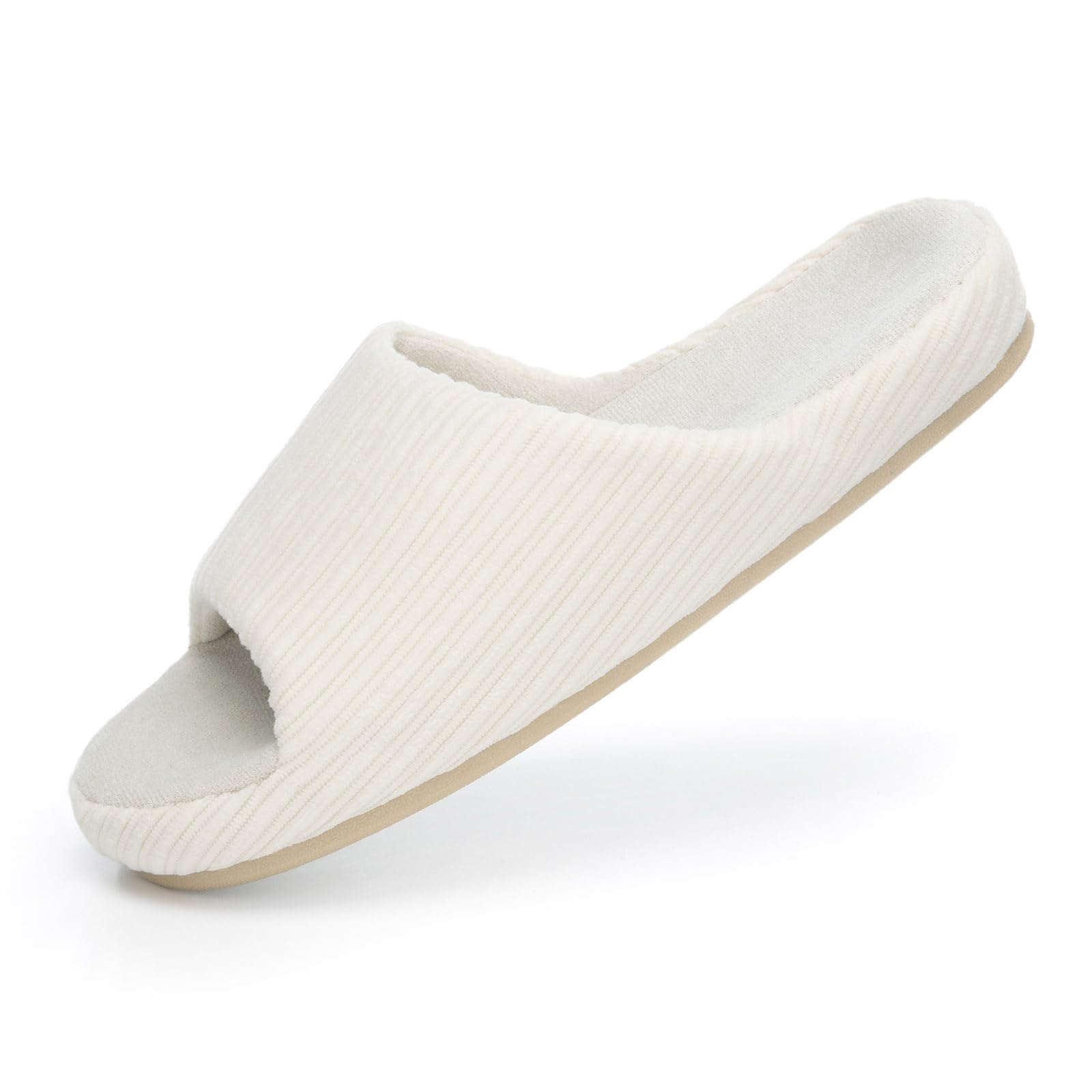Chantomoo Womens Slippers Memory Foam House Bedroom Open Toe Slippers Gift