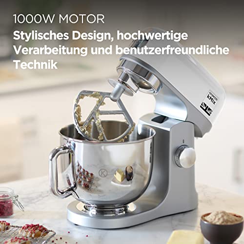 Kenwood KMix - Küchenmaschine 1000W 5L Edelstahl 6 Stufen Weiß – Ansicht 3