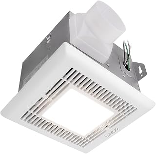 Maxxima Luvoni 70 CFM Bathroom Exhaust & Vent Fan w/LED Light, 600 Lumens