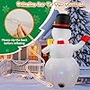 CAIPEV 360° Rotating LED Lights 5ft Inflatable Snowman: Upgrade Christmas Blow Up Yard Decoration for Indoor Outdoor Garden Xmas Holiday Decor #3