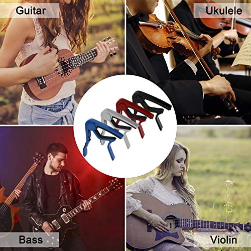 Capodastre Guitare Alliage Capo avec 5 Mediators en durable Alliage d’aluminium pour Classique Folk Guitare Ukulélé… - Les Beatles, Paul McCartney, John Lennon, RIngo Starr, George Harrison Capodastre Guitare Alliage Capo avec 5 Mediators en durable Alliage d'aluminium pour Classique Folk Guitare Ukulélé… – Image 7