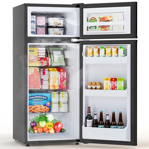Image of Electactic 4.5 Cu.ft Mini Fridge with Freezer, 2-Door Compact Refrigerator