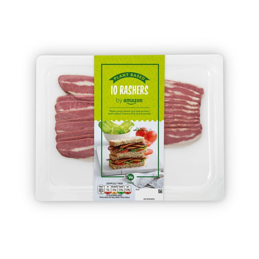 by Amazon 10 Plant Based Rashers, 150g