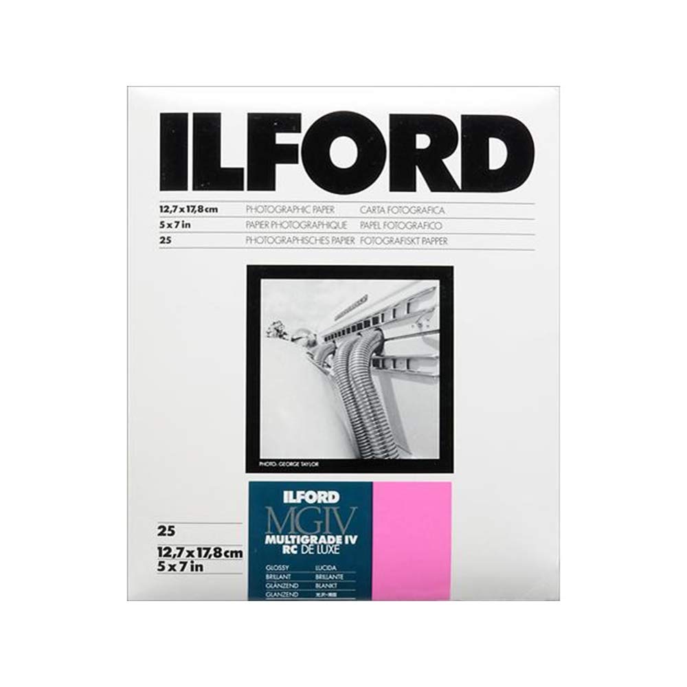 Ilford 5x7 Multigrade 1M B&W Paper, Glossy Surface, 25 sheets