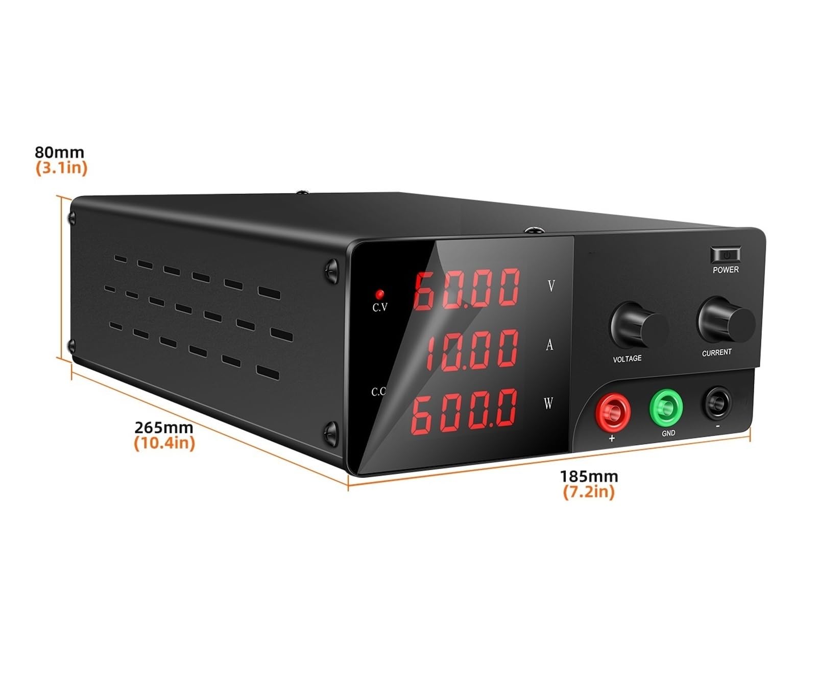 Alimentatore 60V 20A Cifre Alimentatore da banco Regolabile 30V 10A 20A 30A Alimentatore Regolato Stabilizzatore di Corrente 15V(600W 30V20A,110V)