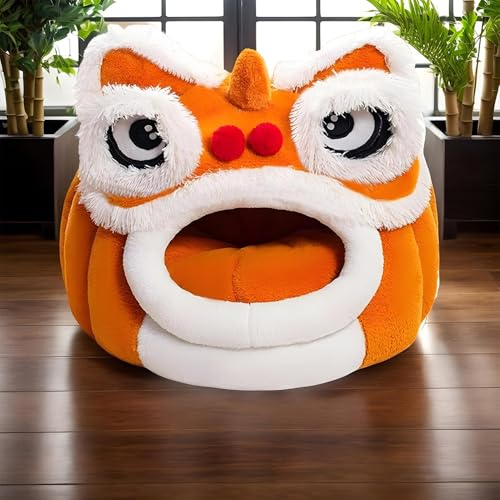 Grotte chat avec coussin doux et tunnel d'hiver chaud - 4