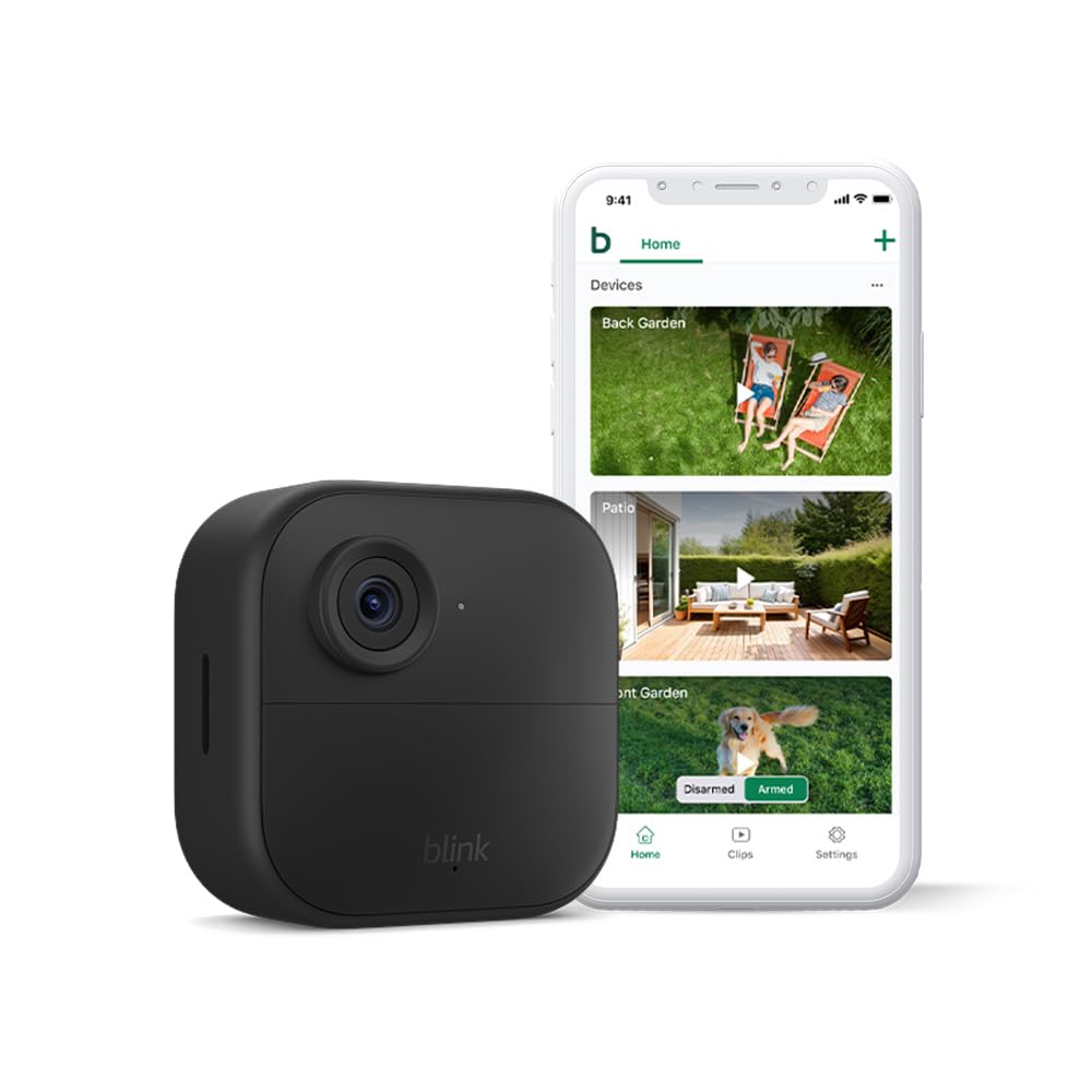 Blink New Blink camera (Outdoor 4) | Newest model | Wireless HD smart security camera, two-year battery life, enhanced motion detection, works with Alexa | Add-on camera only | IP65
