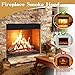 LCGAOYA Adjustable Fireplace Smoke Guard, Fireplace Hood Heat Deflector 4 inches Height, for 28 to 48
