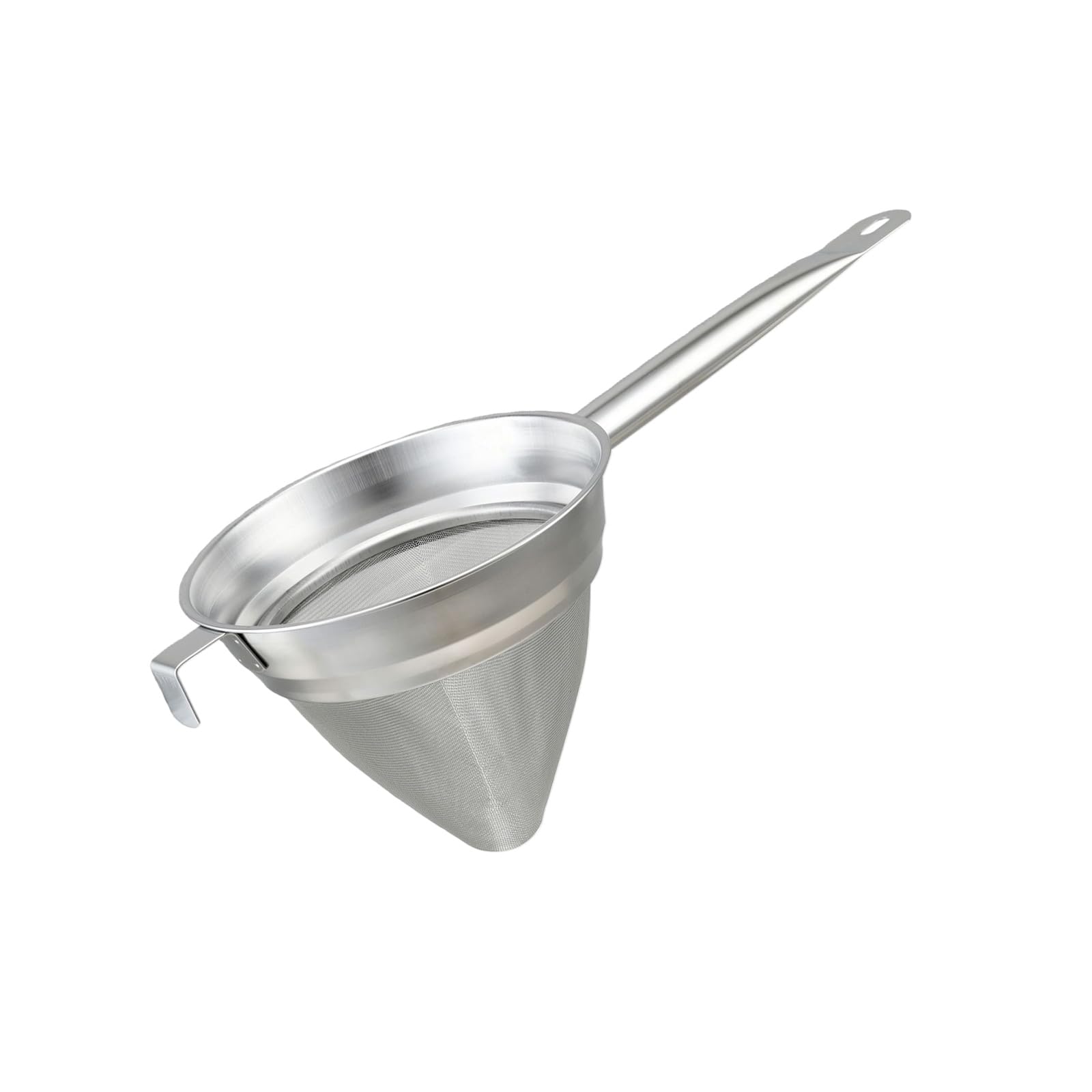 ZEPFJHE Stainless Steel Fine Meshes Conical Strainer Reinforced Bouillon Sieve with Handle for Tea Coffee and Soup Filtering Food Strainer