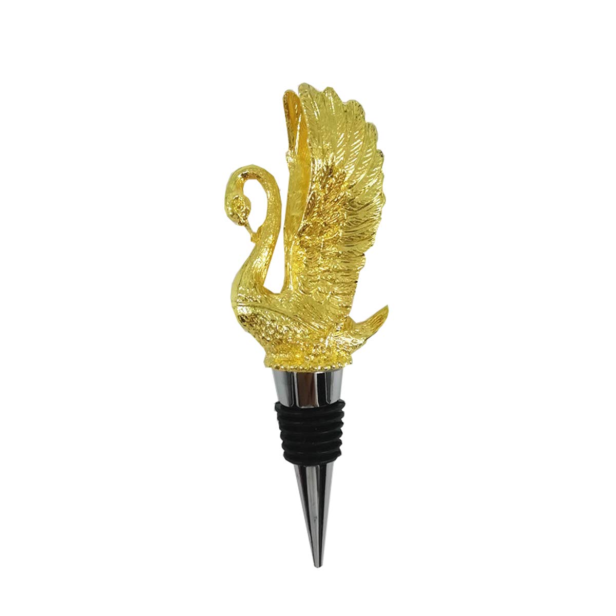 Golden Swan Wine Bottle Stopper - Beautiful Wine Stopper, Novelty Reusable Bottle Stopper, Christmas Champagne Wine Stopper Keep Fresh Gift for Wine Lovers