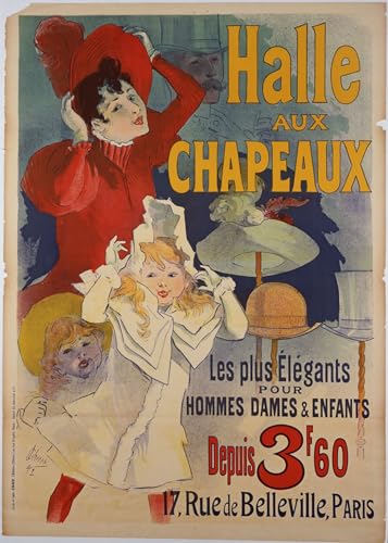 Affiche décorative graffiti peinture poster mural Jules Chéret 60x90cm