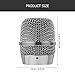 SUPVOX Wireless Microphone Grille Mesh Replacement Ball Head for Bbs666 Metal Mic Head with Inner Foam Cordless Mic Parts for Stage Performance and Conferences